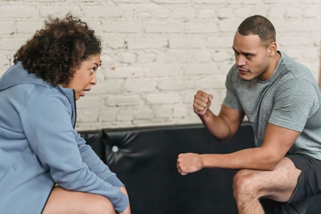 Sesión de entrenamiento personal