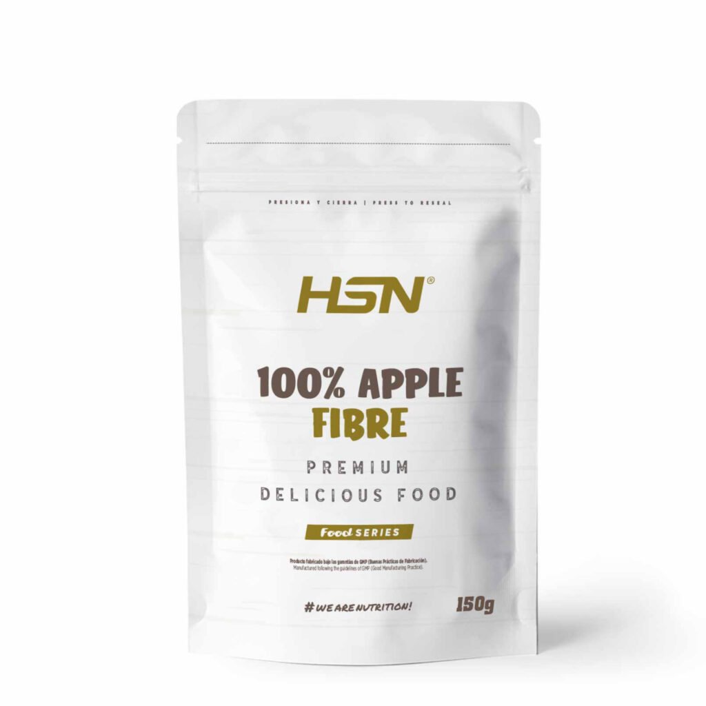 Fibra de manzana en polvo