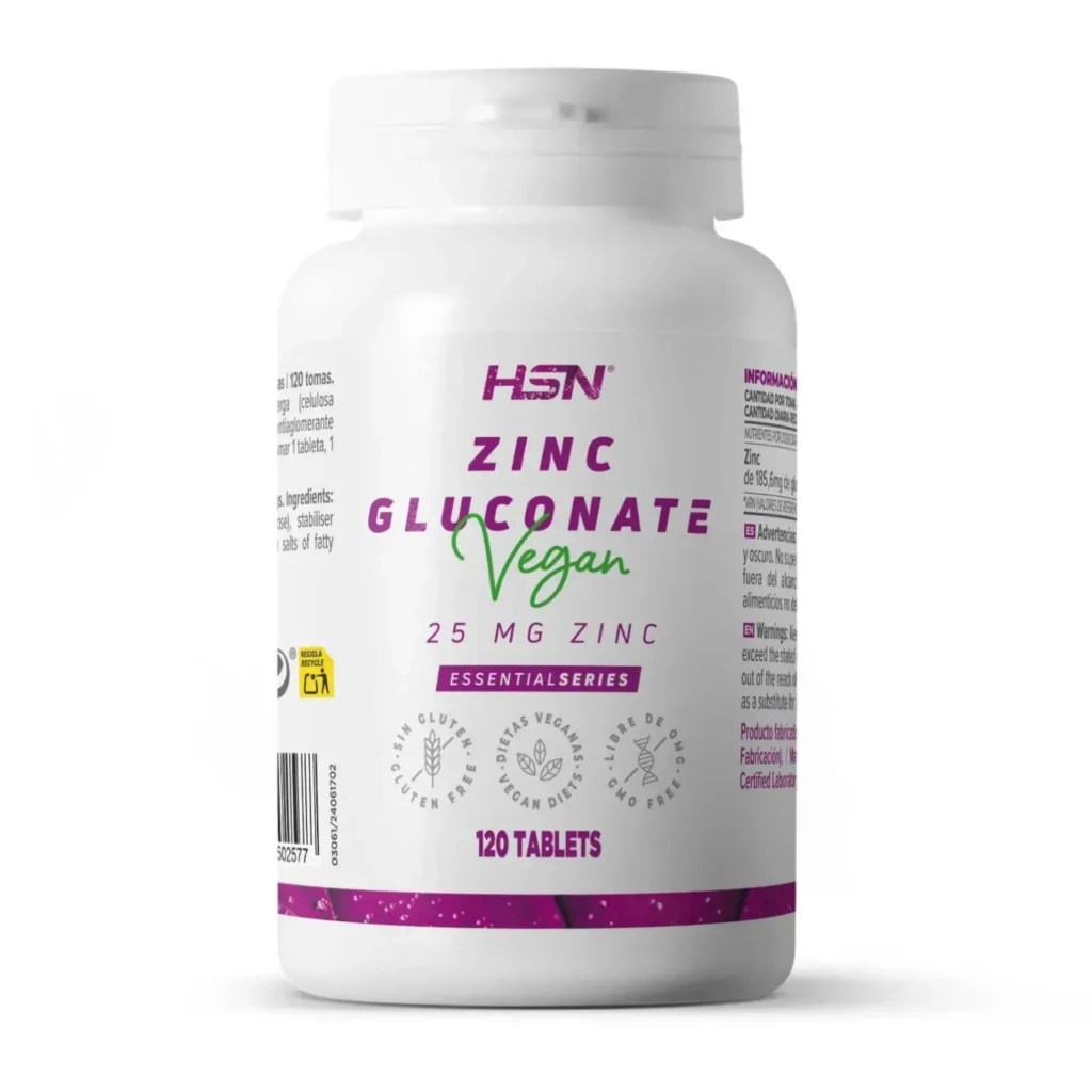 Gluconato de zinc (25mg zinc) - 120 tabs