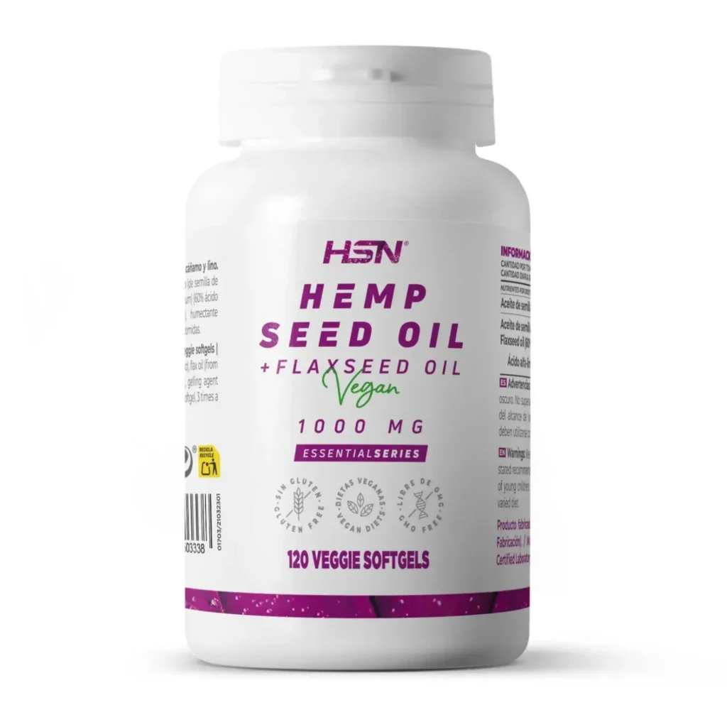 Aceite de semilla de cáñamo 500mg - 120 perlas vegetales
