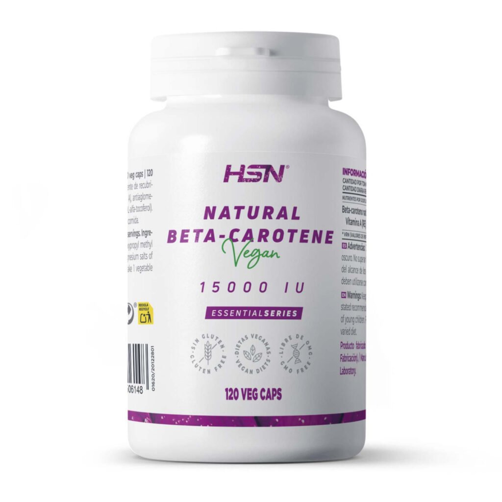 Beta-caroteno natural (vitamina A) 15000UI - 120 veg caps