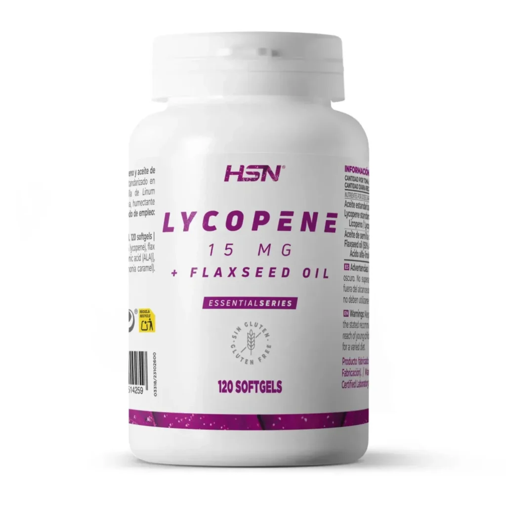Licopeno 15mg + aceite de semilla de lino - 120 perlas