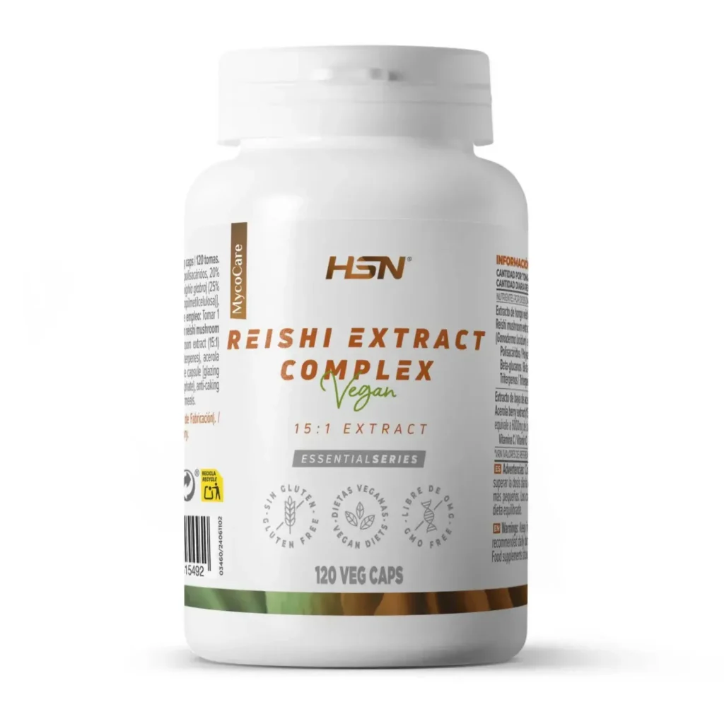 Extracto de reishi complex (15:1) 500mg - 120 veg caps