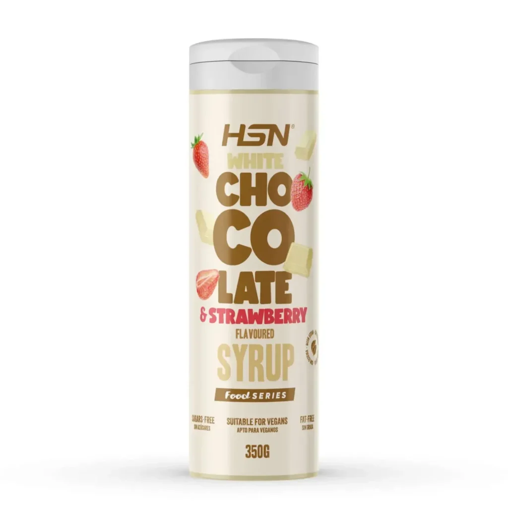 Sirope chocolate blanco y fresa – 350g