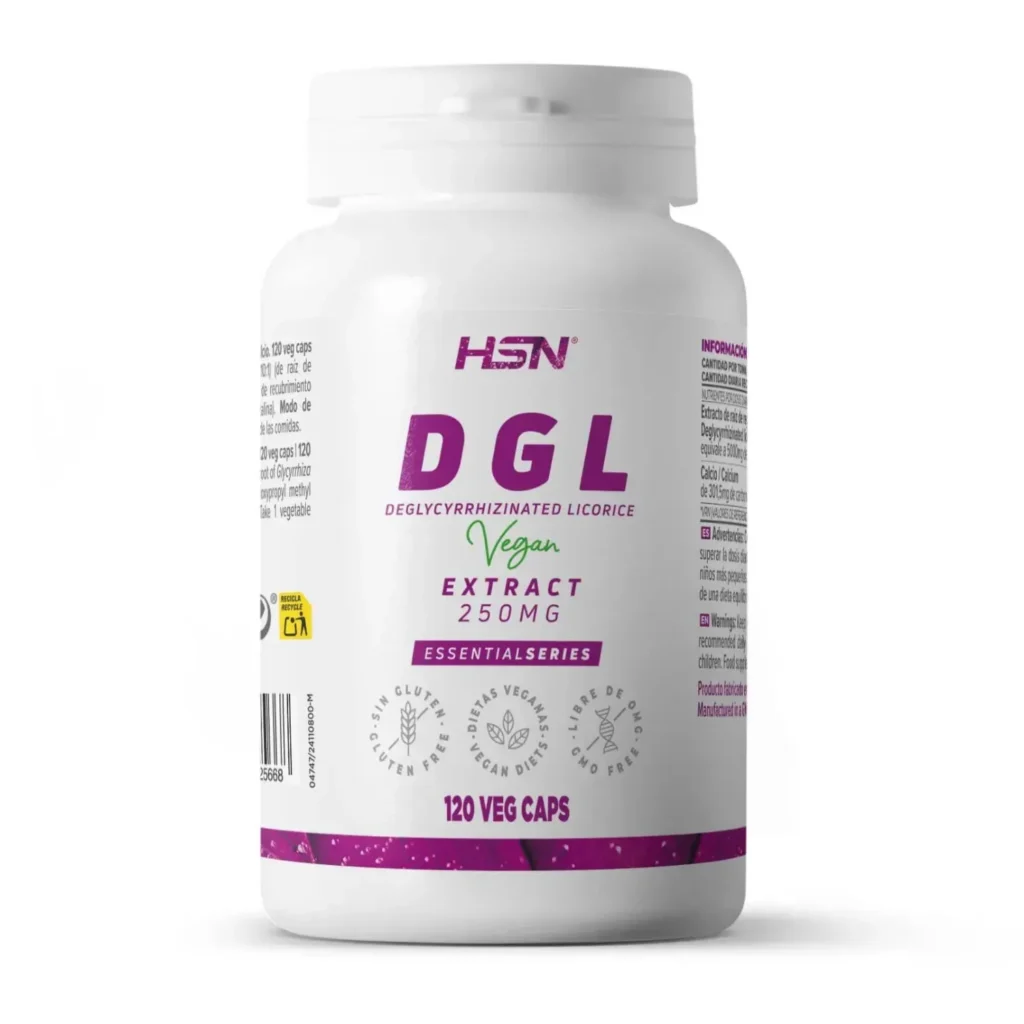 Extracto de regaliz desglicirrizado (DGL) (10:1) 250mg - 120 veg caps