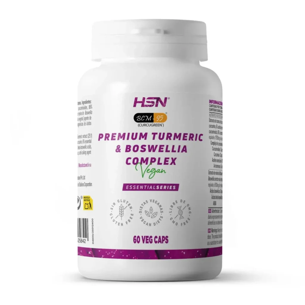 Premium cúrcuma (BCM-95®) & Boswellia (Boswellin®) complex - 60 veg caps