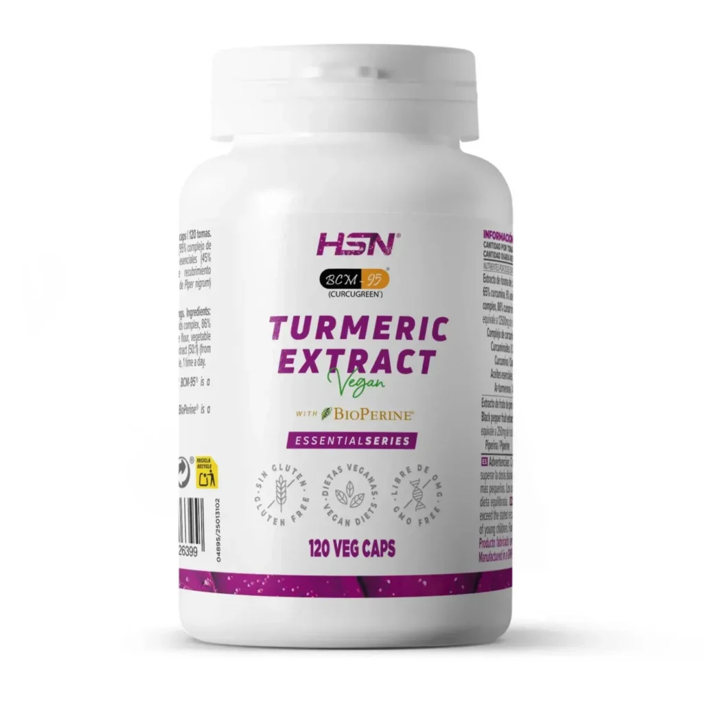 Extracto de cúrcuma (25:1) 500mg (BCM-95®) + BioPerine®