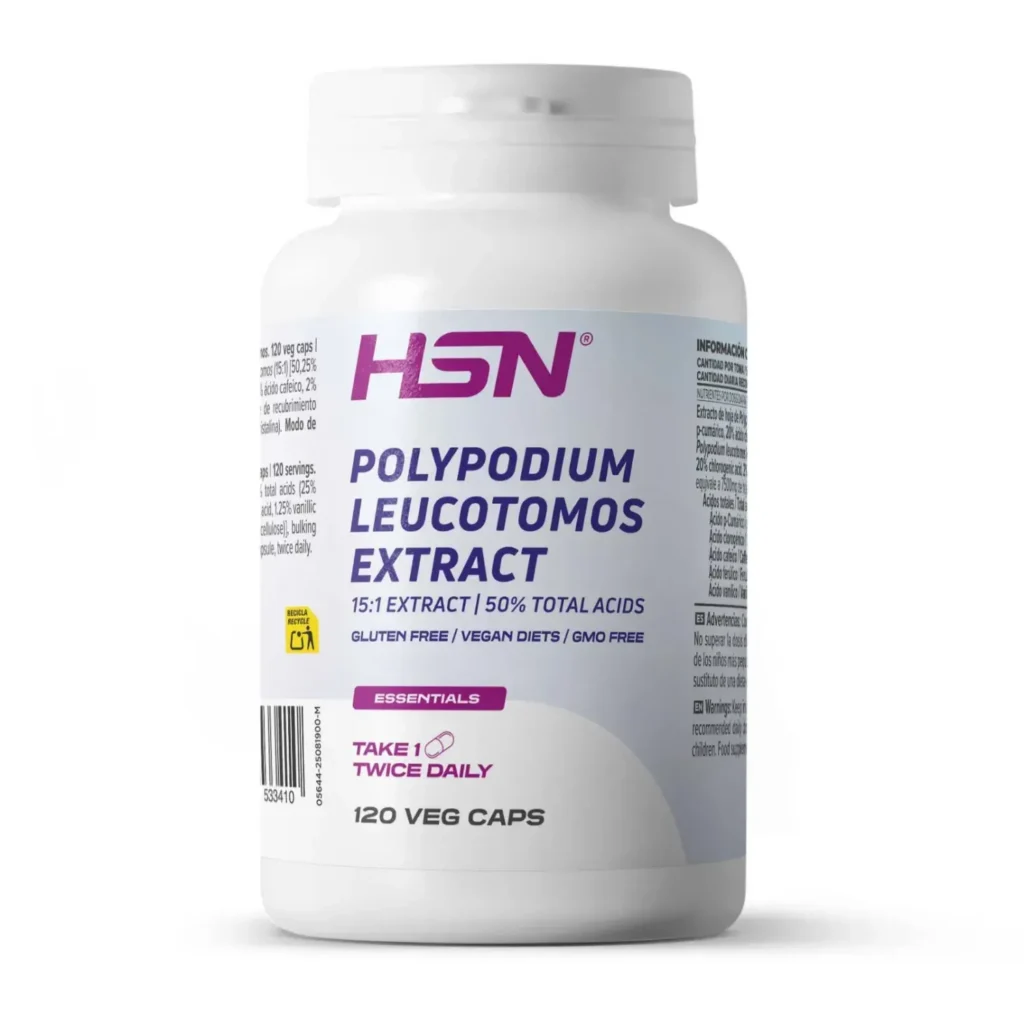 Extracto de Polypodium leucotomos (15:1) 250mg - 120 veg caps