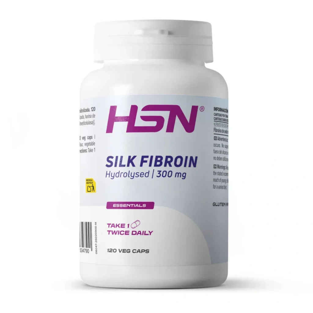 Fibroína de seda hidrolizada 300mg - 120 veg caps