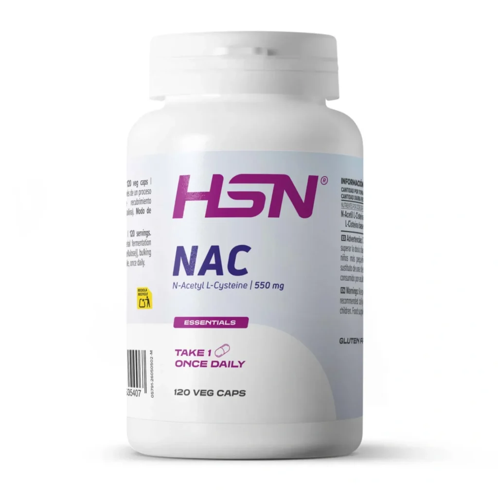 NAC (N-acetil-L-cisteína) 550mg - 120 veg caps