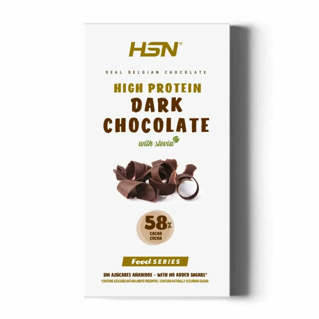 Tableta chocolate negro hiperproteico con stevia (sin azúcar) - 100g