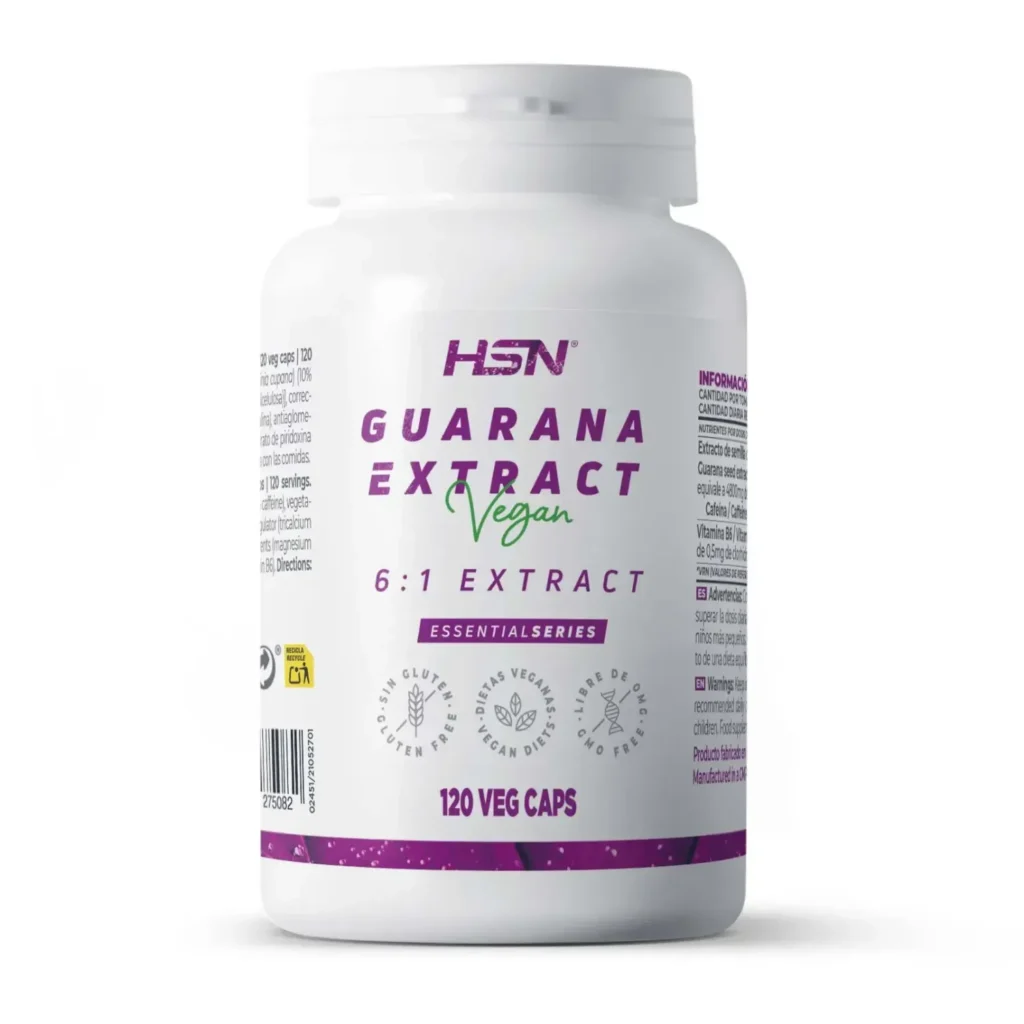 Extracto de guaraná (6:1) 400mg - 120 veg caps