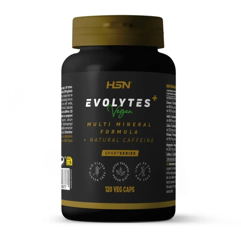 Evolytes plus+ (sales de electrolitos) + cafeína - 120 veg caps