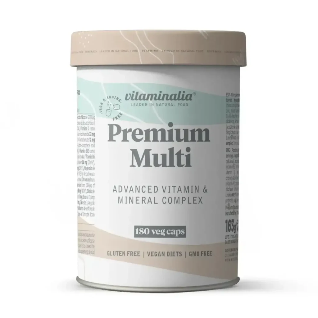 Multivitamínico premium (sin hierro ni yodo) - 180 veg caps