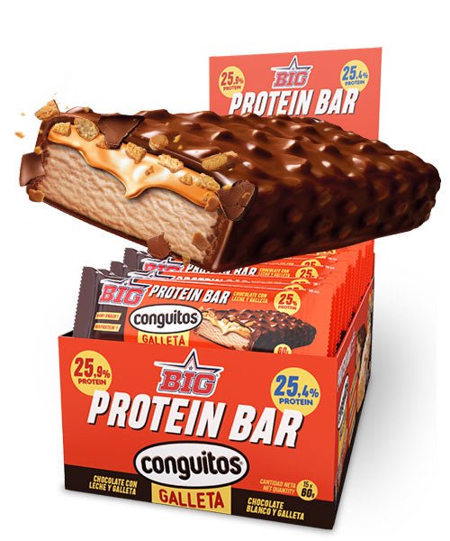 PROTEIN BAR CONGUITOS® GALLETA · 60 g · Caja de 15 unidades